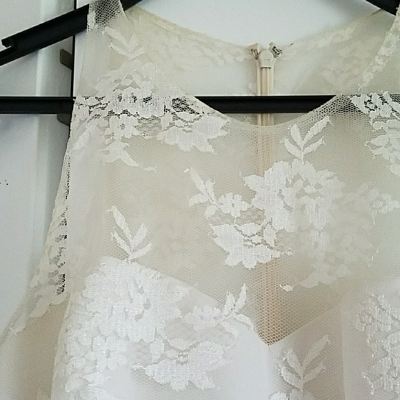 White Lace Formal Dress - Picture 3 of 4